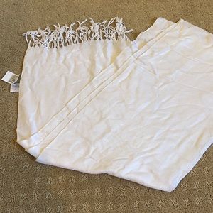 Disney white scarf NWT